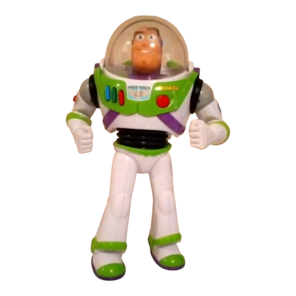 DISNEY PIXAR TOY STORY BUZZ LIGHTYEAR 12" TALKING FIGURE THINKWAY TOYS WORKS!